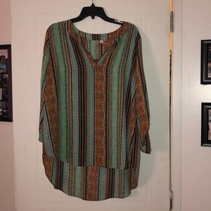 Women’s Aztec Print Blouse